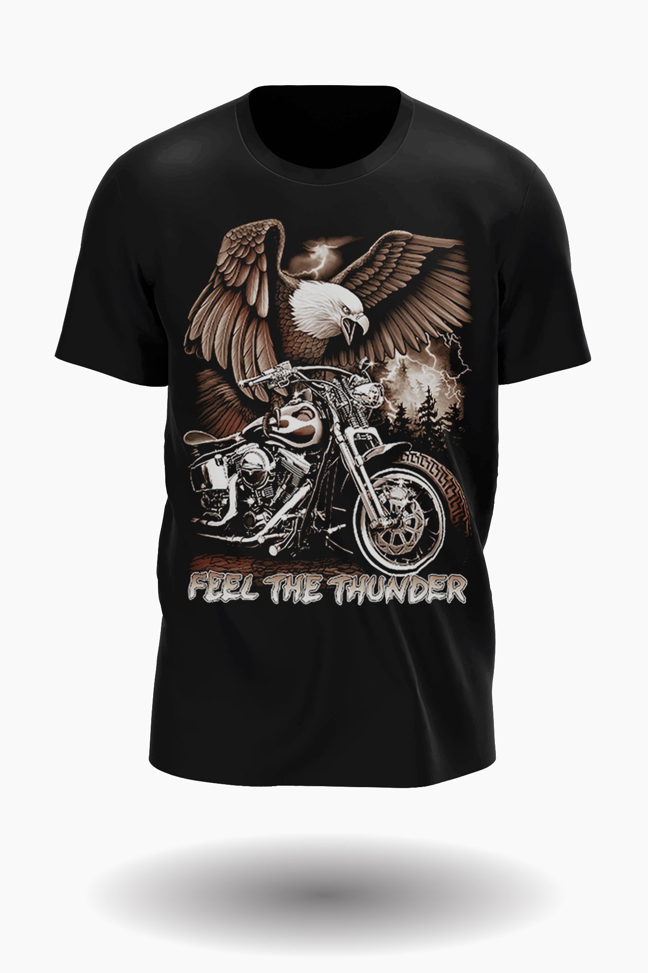 Wild Clothing Feel the Thunder Biker T-Shirt - Wild-Clothing