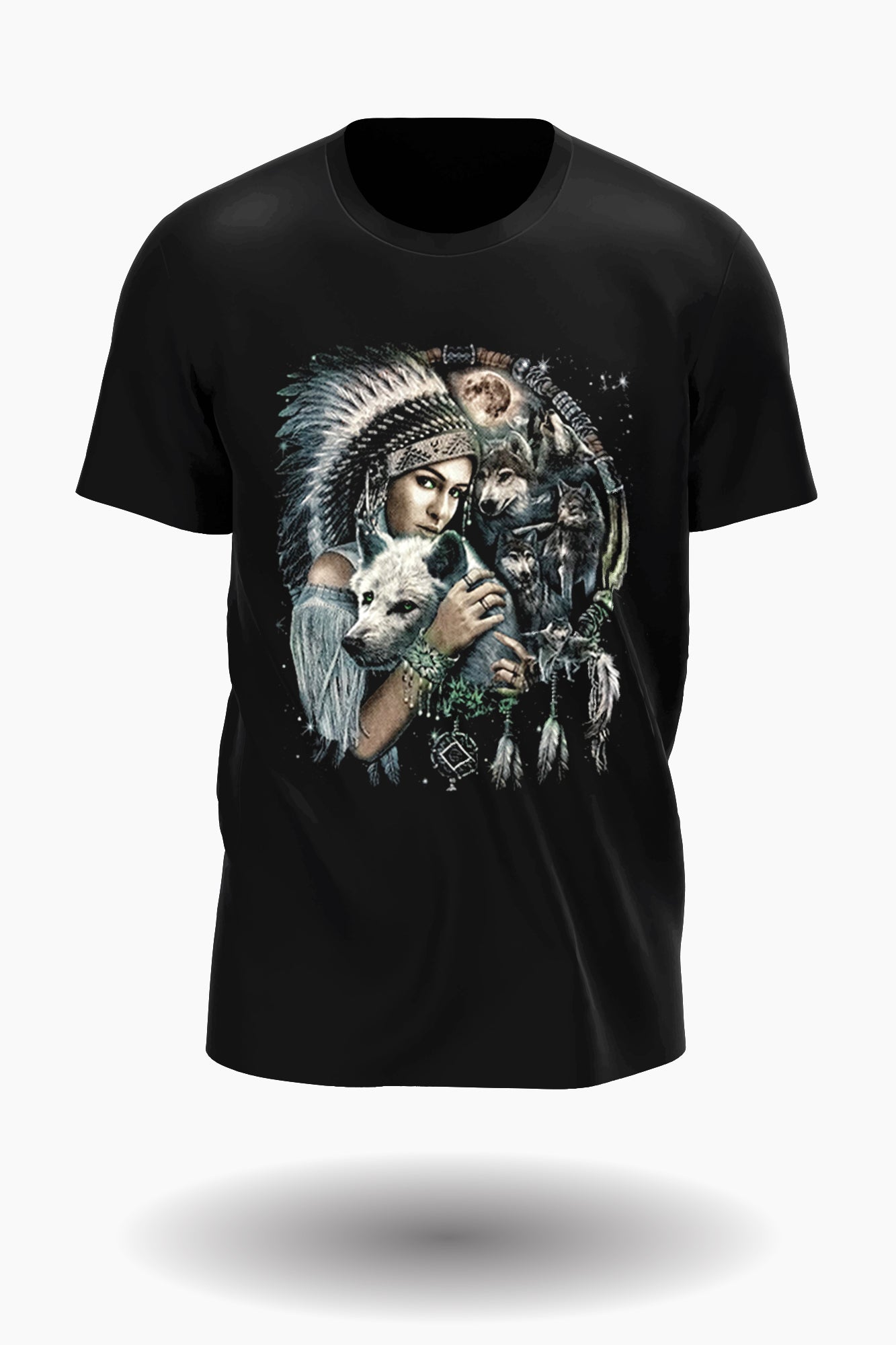 Wild Clothing Wolf mit Indianer Kinder T-Shirt - Wild-Clothing