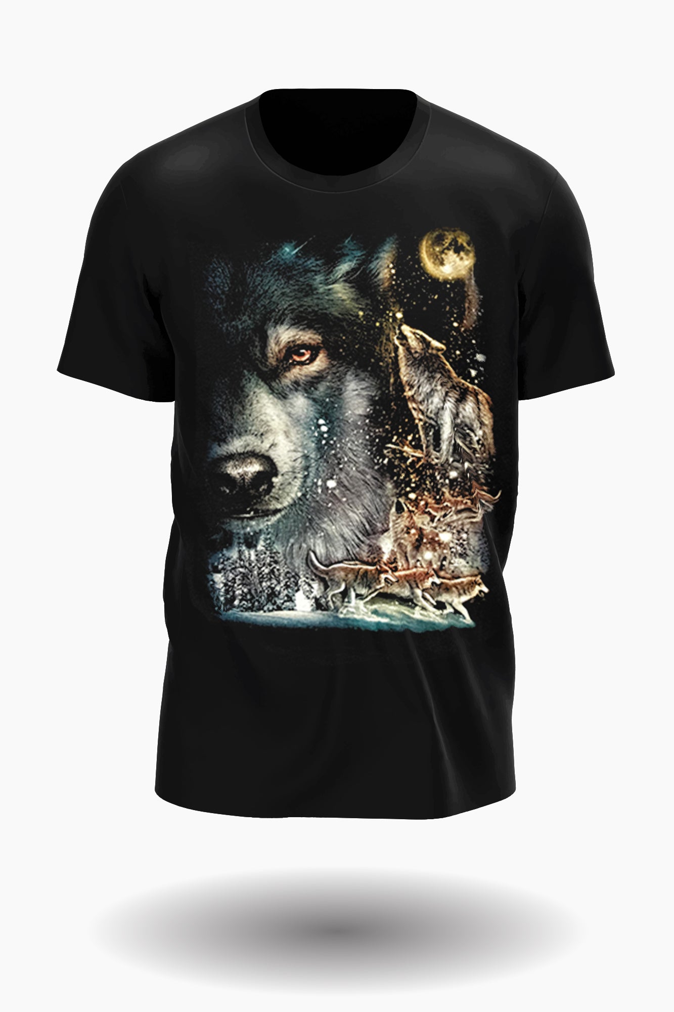 Wild Clothing Wolfsrudel im Schnee Kinder T-Shirt - Wild-Clothing