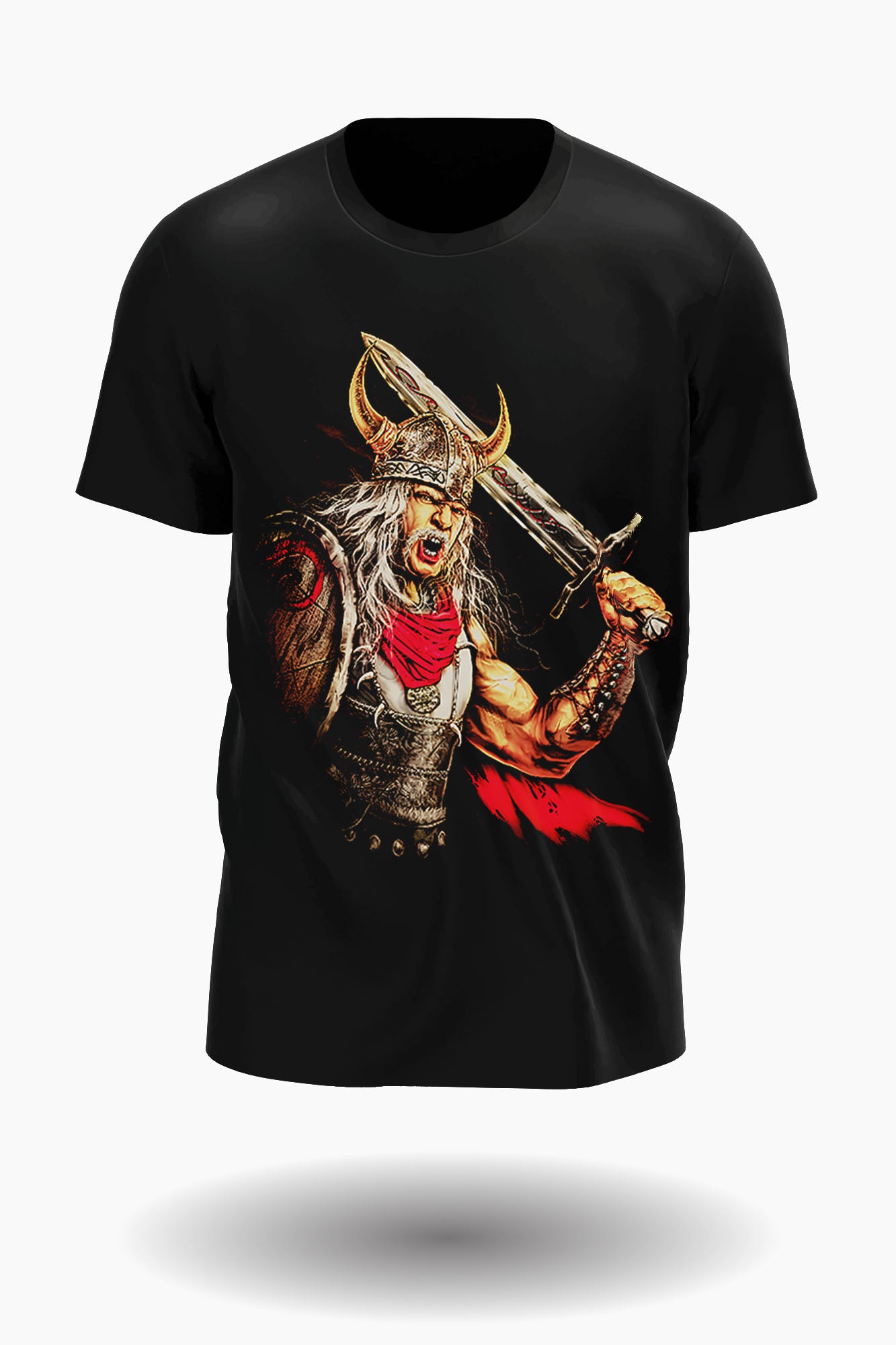 Wild Clothing Wikinger mit Schwert T-Shirt - Wild-Clothing