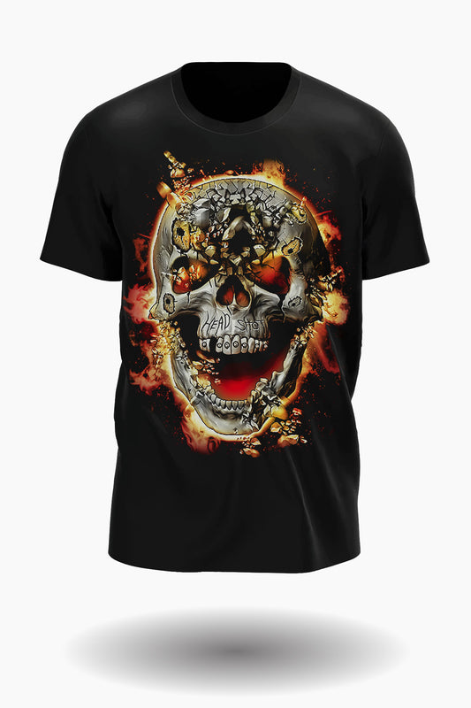 Wild Clothing Head Shot Skull T-Shirt L - Wild-Clothing