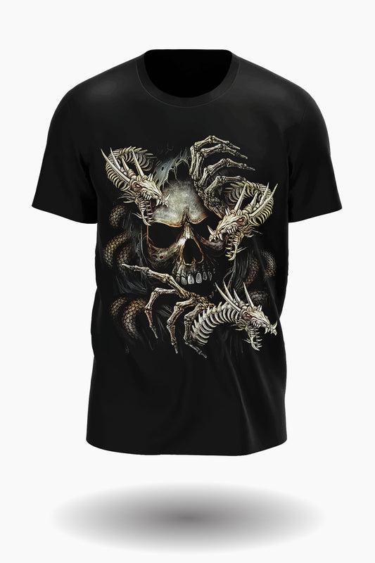 Wild Clothing Skull and Dragon T-Shirt L - Wild-Clothing