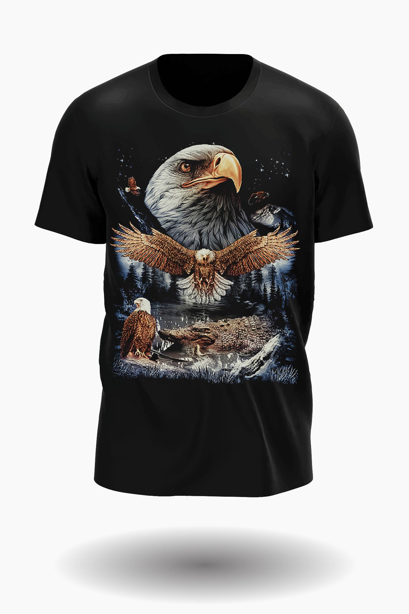 Wild Clothing Adler und Alligator T-Shirt - Wild-Clothing