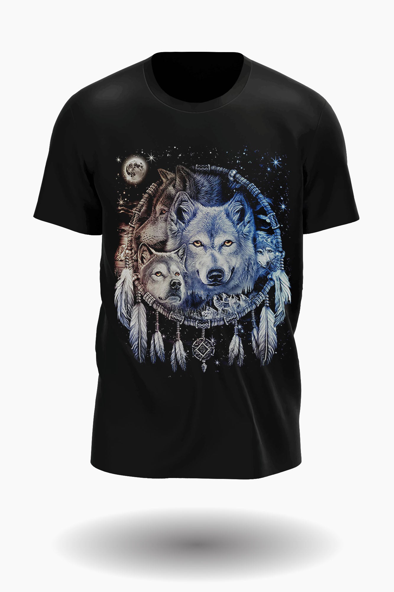 Wild Clothing Wölfen und Traumfänger T-Shirt - Wild-Clothing