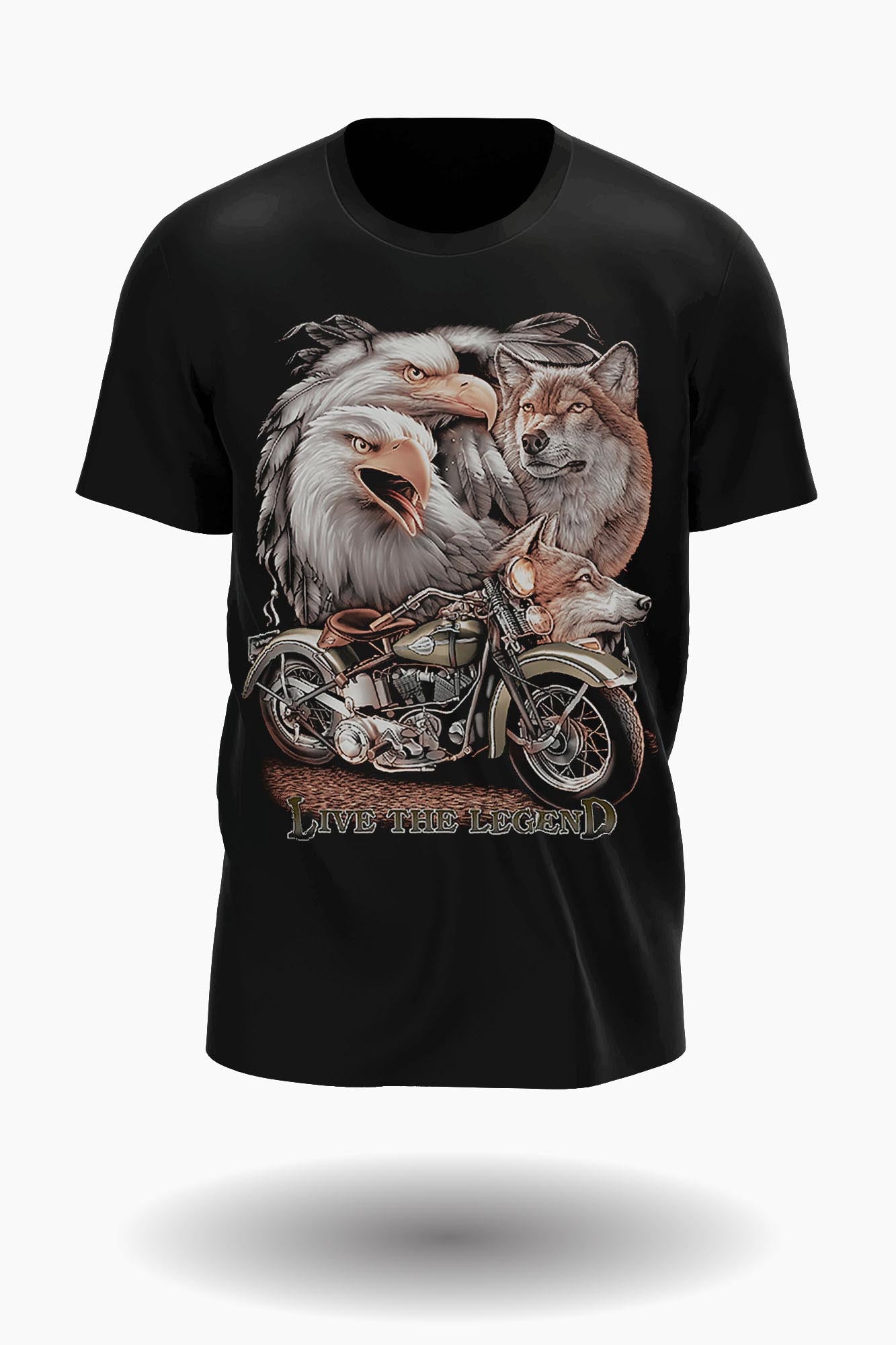 Wild Clothing Live the Legand Biker T-Shirt