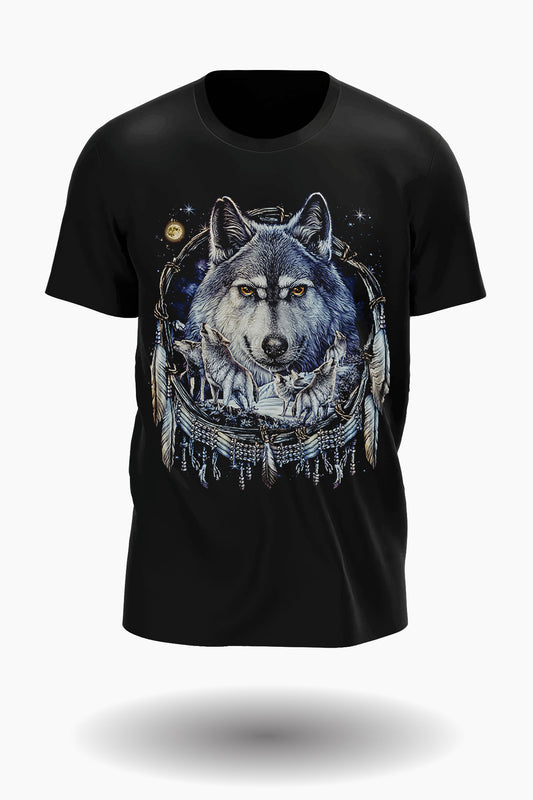 Wild Clothing Wolf und Traumfänger T-Shirt - Wild-Clothing