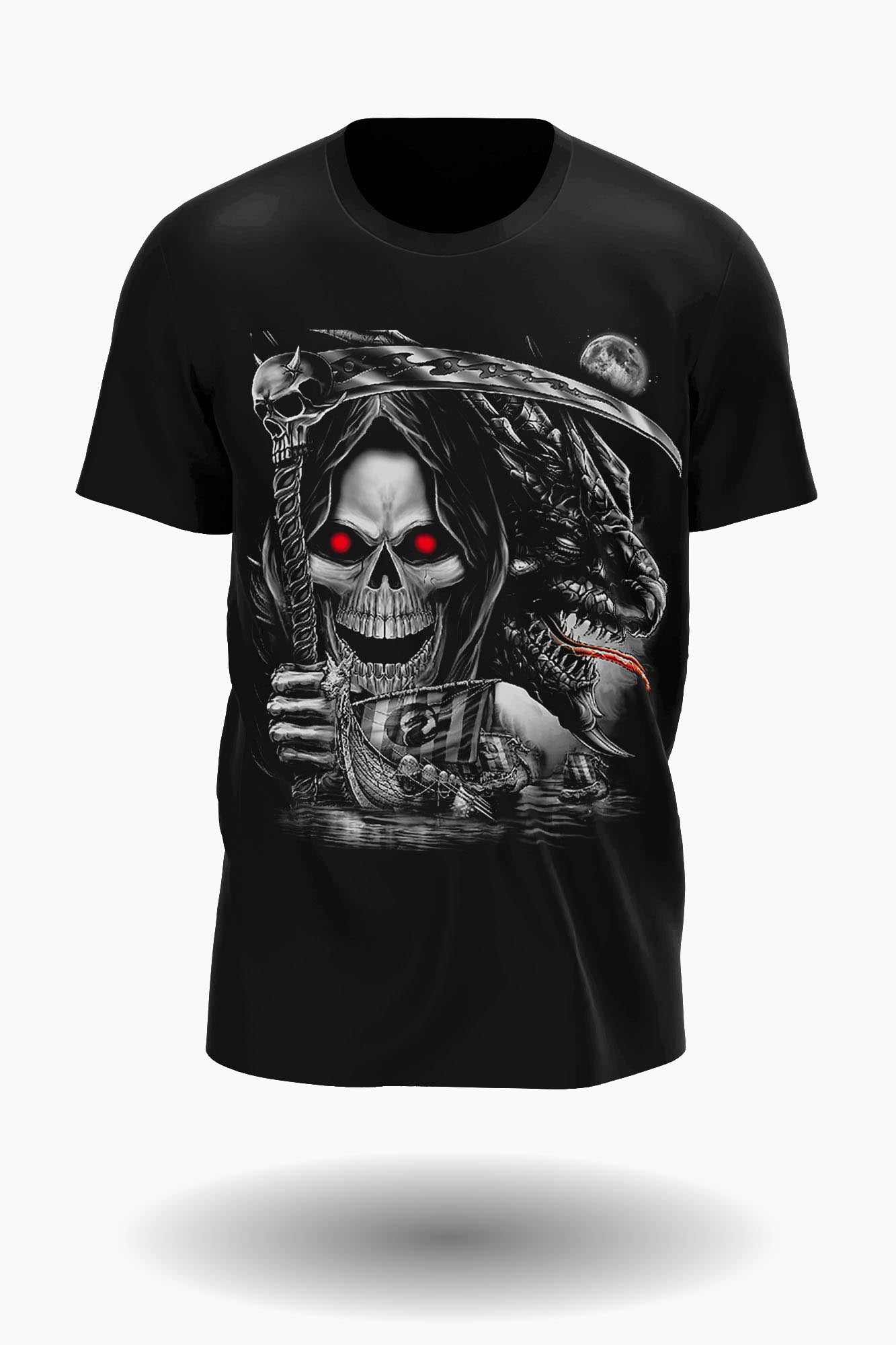 Wild Clothing Drachen und Reaper T-Shirt - Wild-Clothing