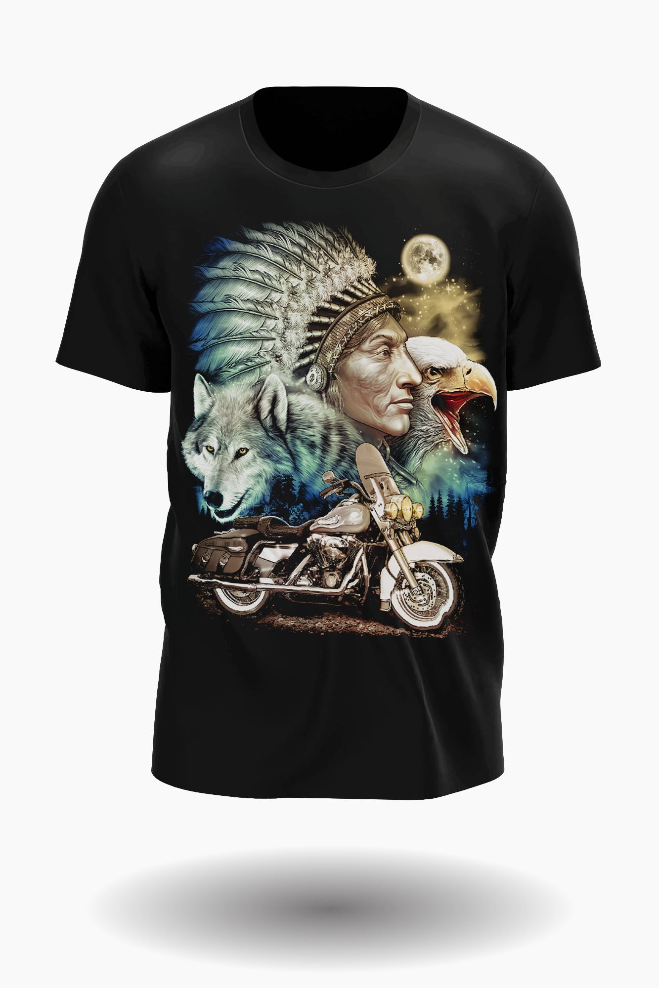 Wild Clothing Indianer Biker T-Shirt - Wild-Clothing
