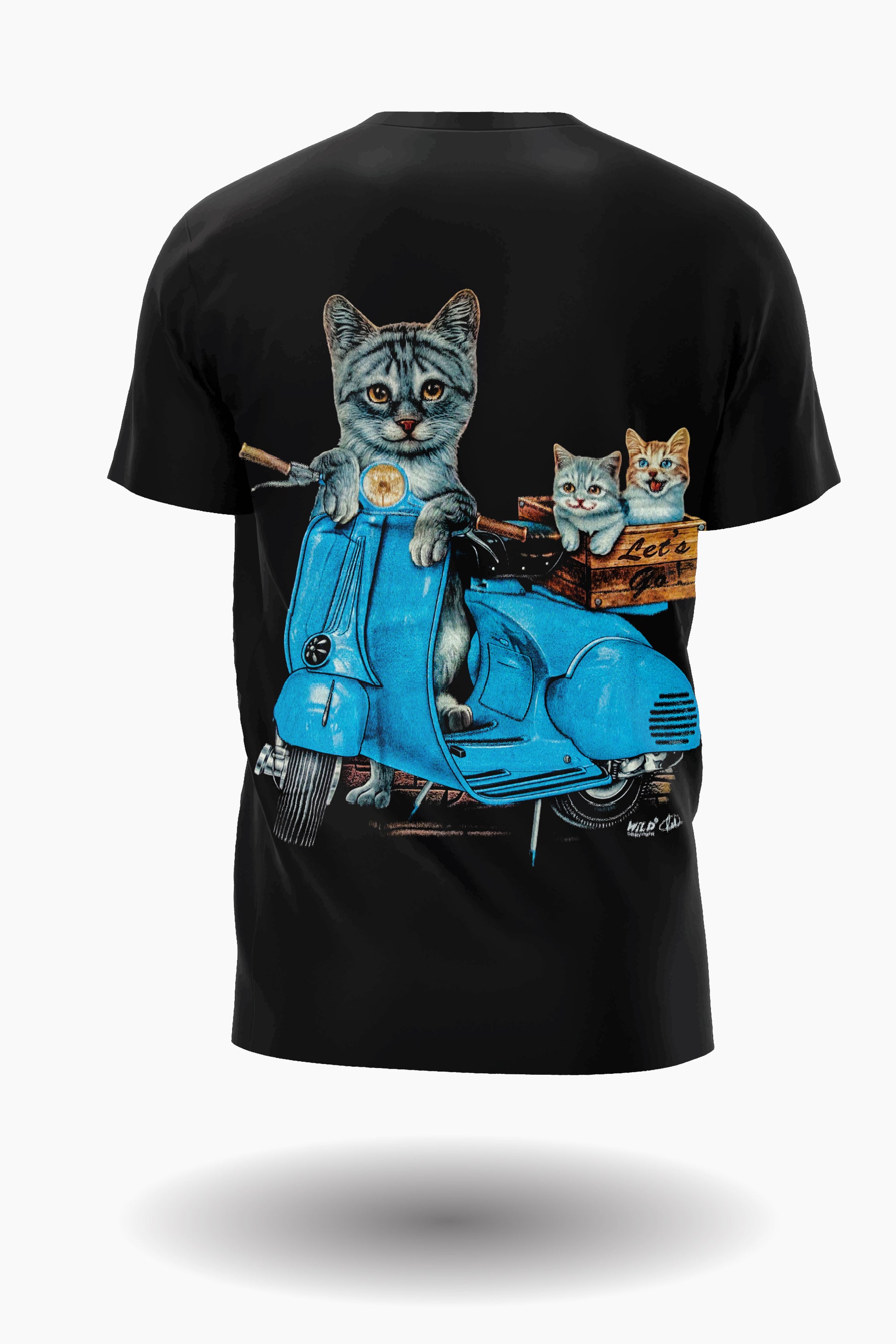 Wild Clothing Katzen Biker T-Shirt - Wild-Clothing