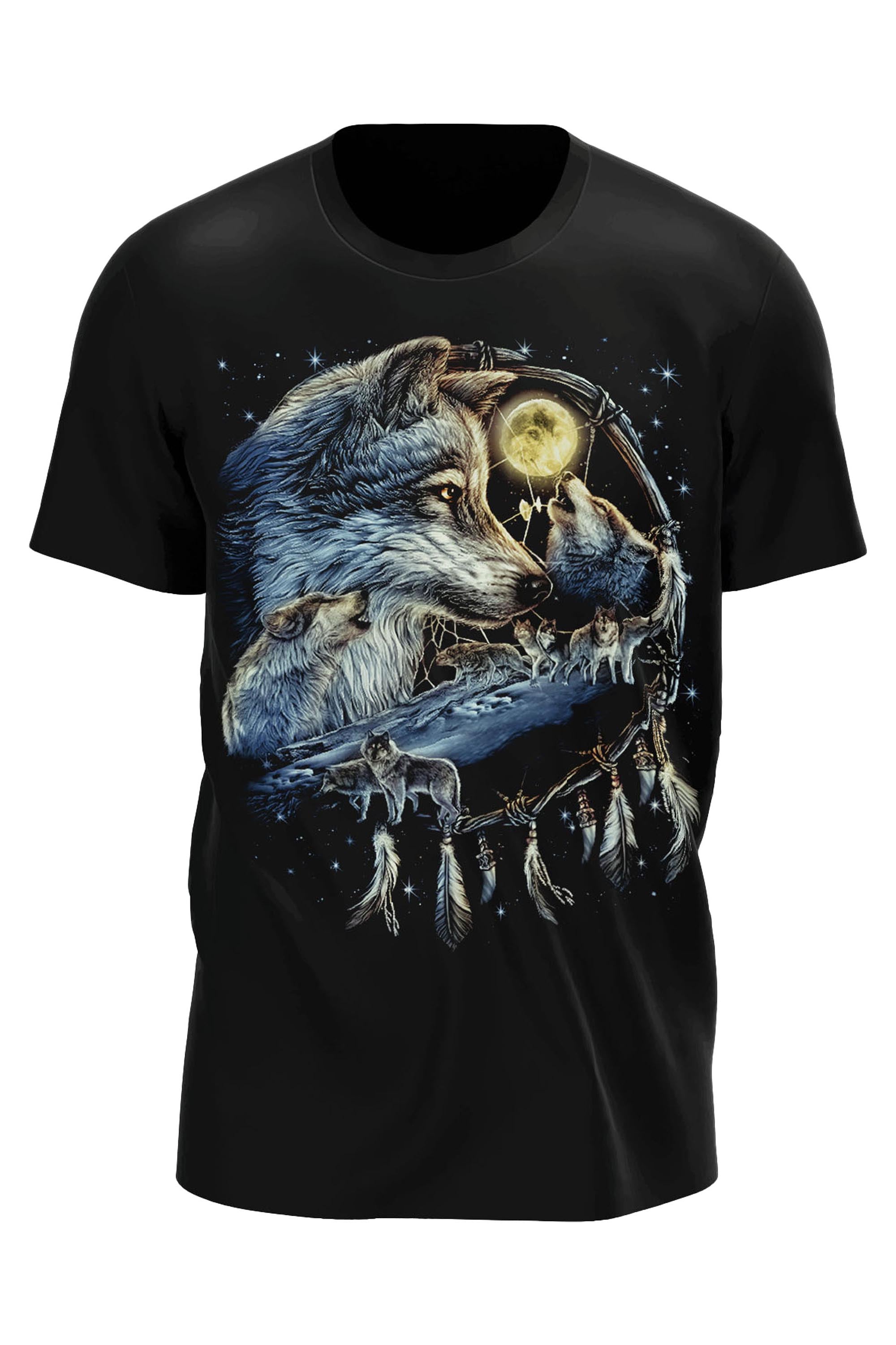 Wild Clothing Wolf in Traumfänger T-Shirt - Wild-Clothing
