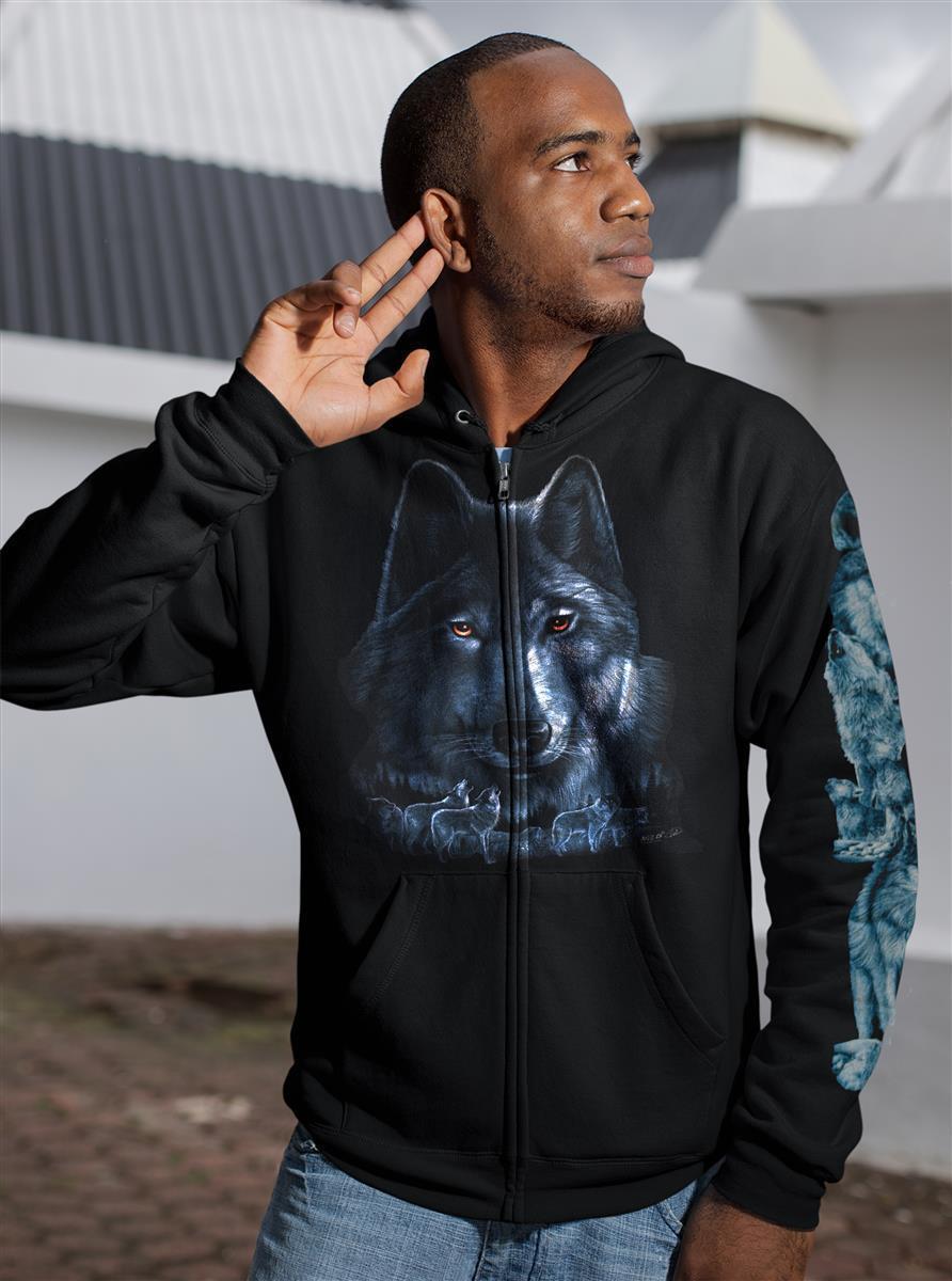 Wild Clothing Grauer Wolf Hoodie - Wild-Clothing