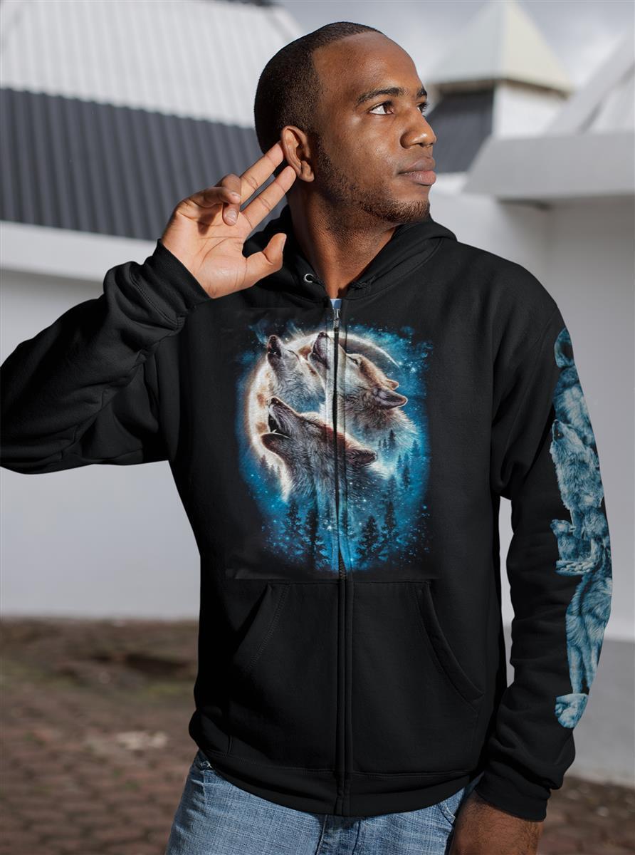 Wild Clothing Howlin Wolf Hoodie - Wild-Clothing
