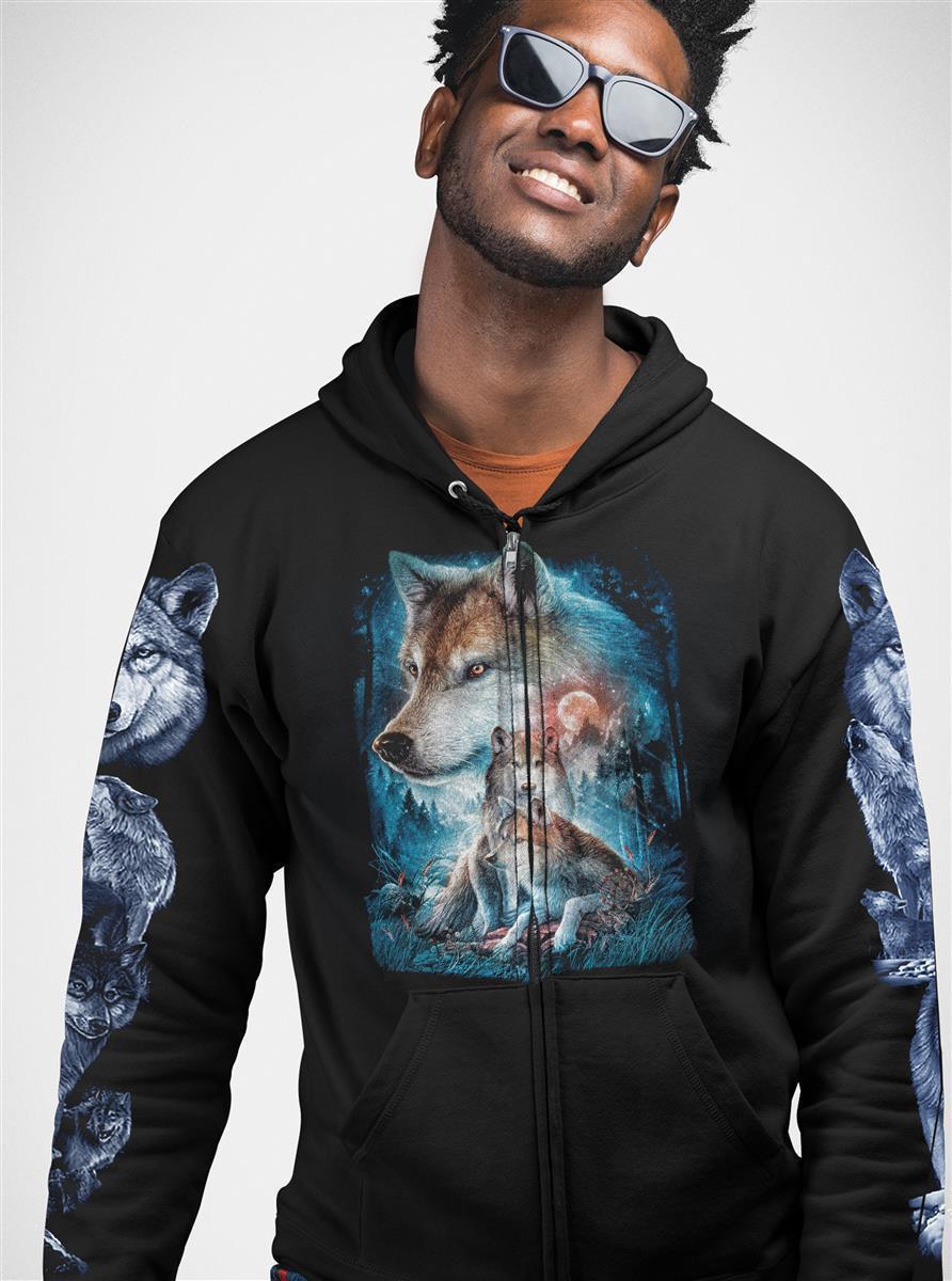 Wild Clothing Wolf Hoodie - Wild-Clothing