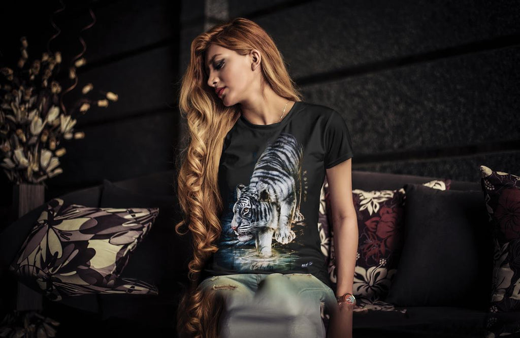 Wild Clothing Weißer Tiger T-Shirt - Wild-Clothing