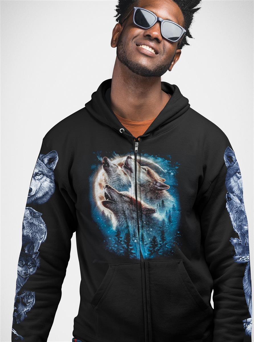 Wild Clothing Howlin Wolf Hoodie - Wild-Clothing