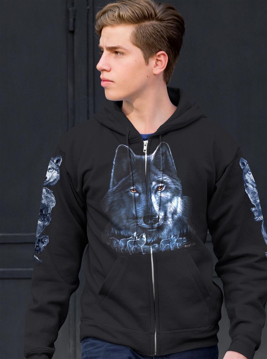 Wild Clothing Grauer Wolf Hoodie - Wild-Clothing