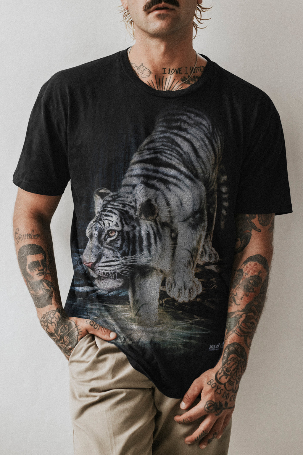 Wild Clothing Weißer Tiger T-Shirt - Wild-Clothing