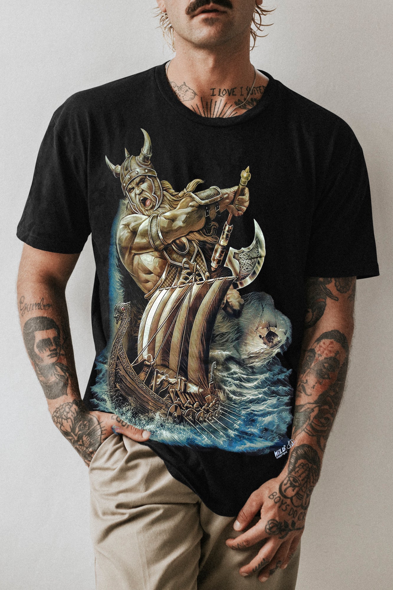Wild Clothing Vikinger Krieger T-Shirt - Wild-Clothing