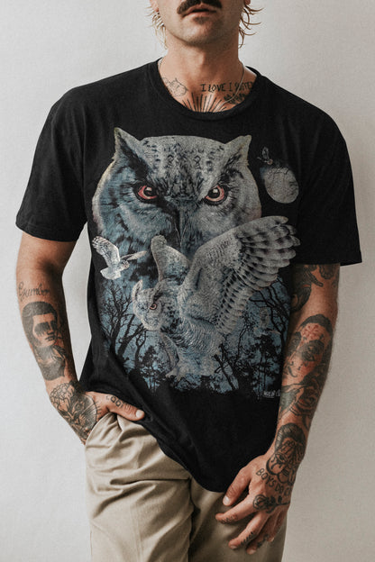Wild Clothing Schnee Eulen T-Shirt - Wild-Clothing