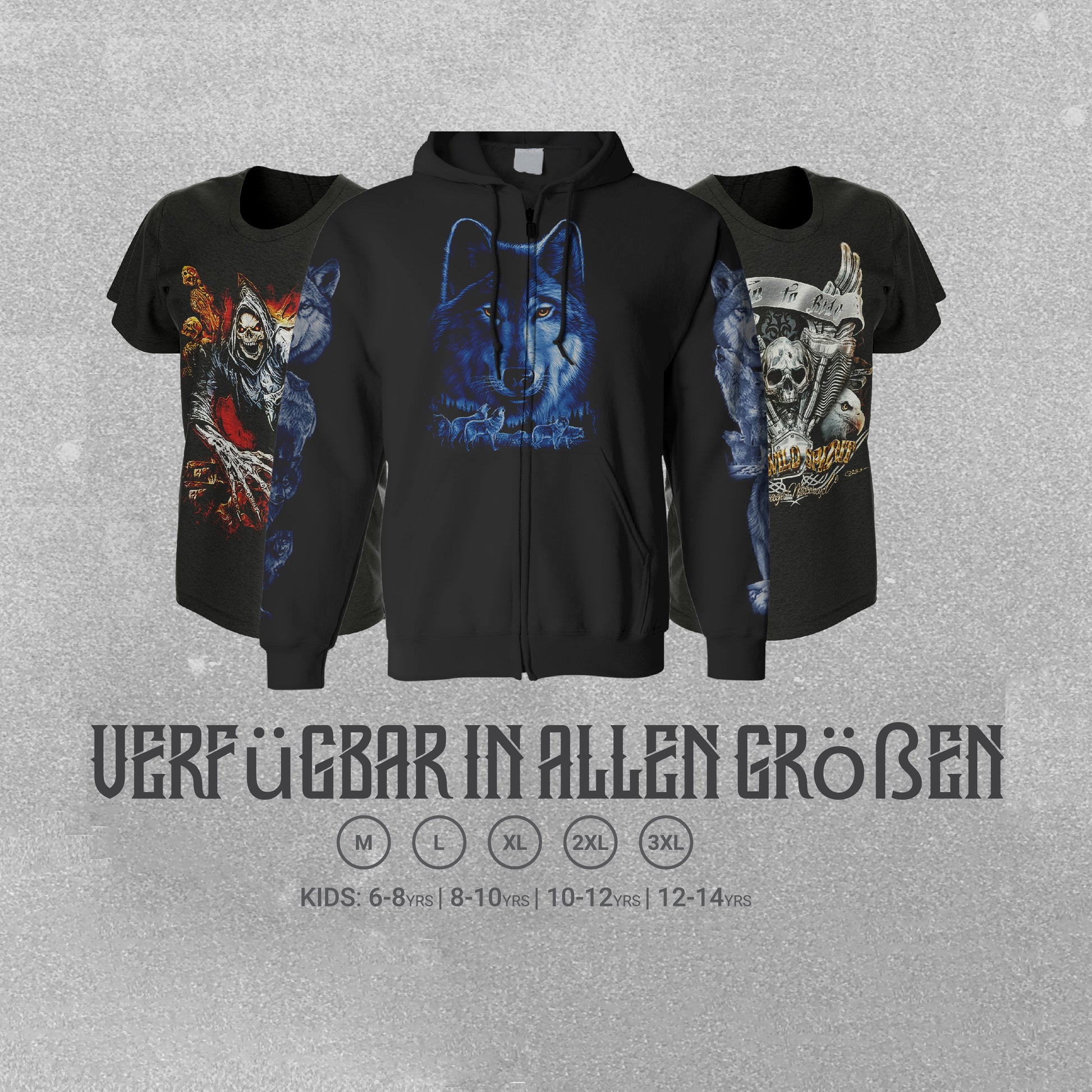 Wild Clothing Raser Death Biker T-Shirt - Wild-Clothing