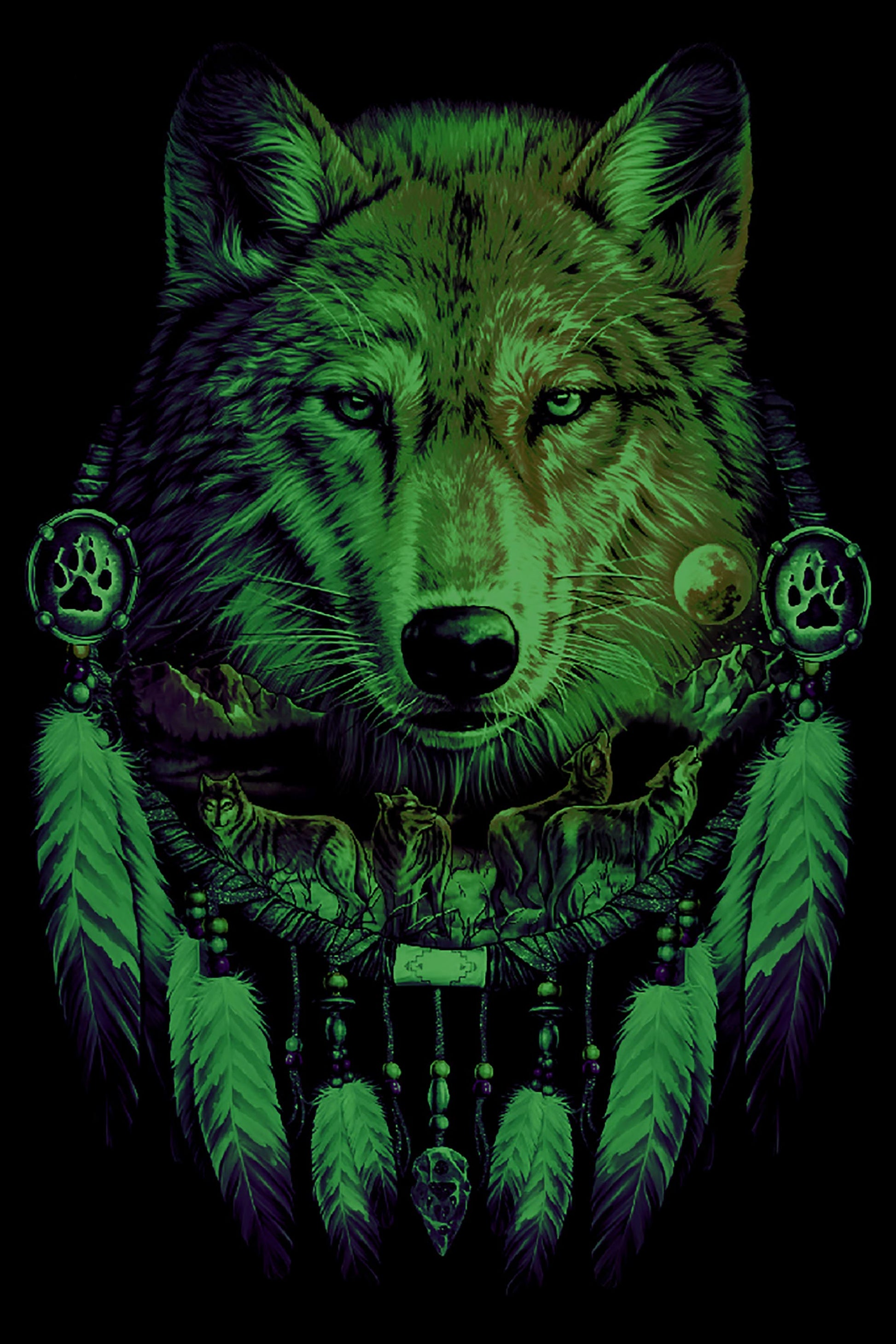 Wild Clothing Traunfänger und Wolf T-Shirt - Wild-Clothing