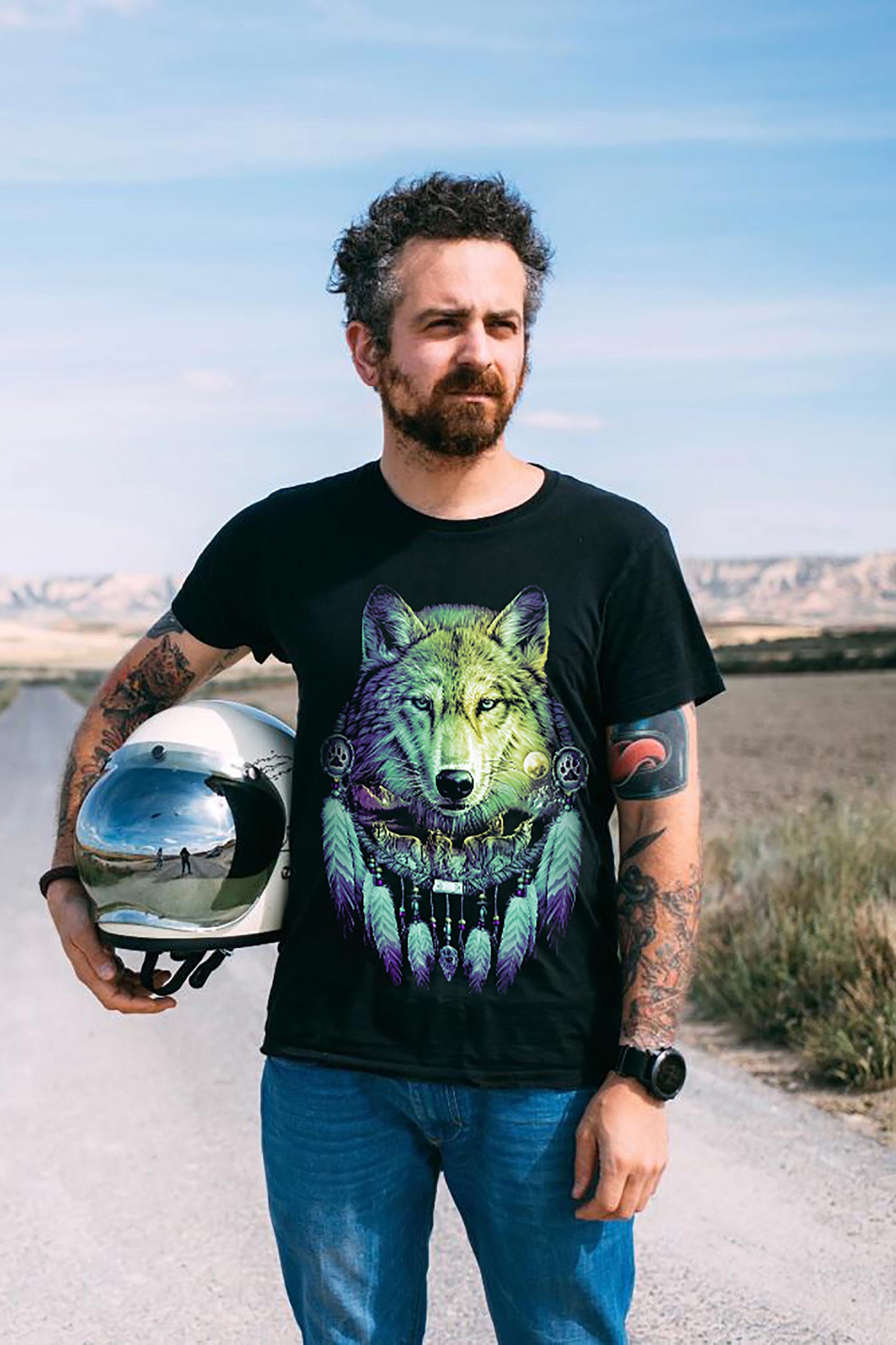 Wild Clothing Traunfänger und Wolf T-Shirt - Wild-Clothing