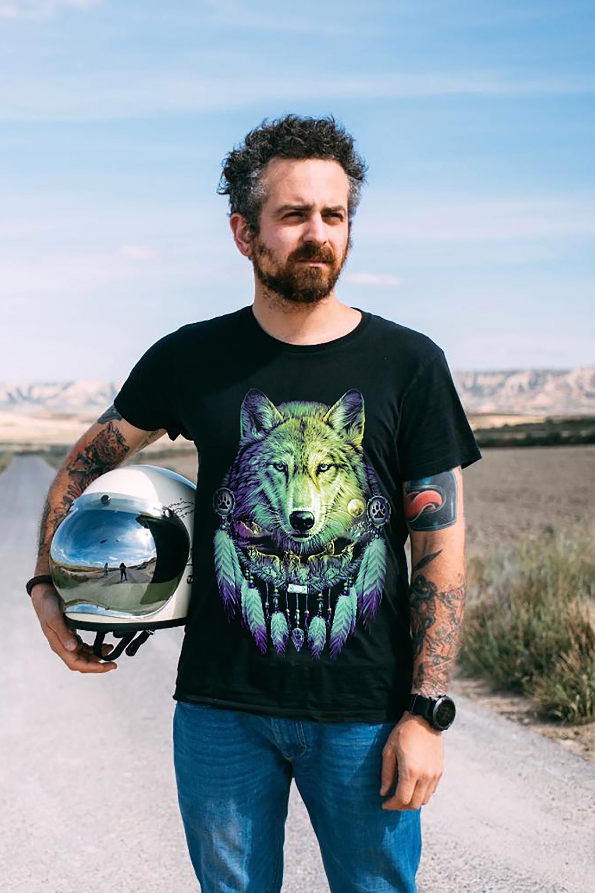 Wild Clothing Traunfänger und Wolf T-Shirt - Wild-Clothing