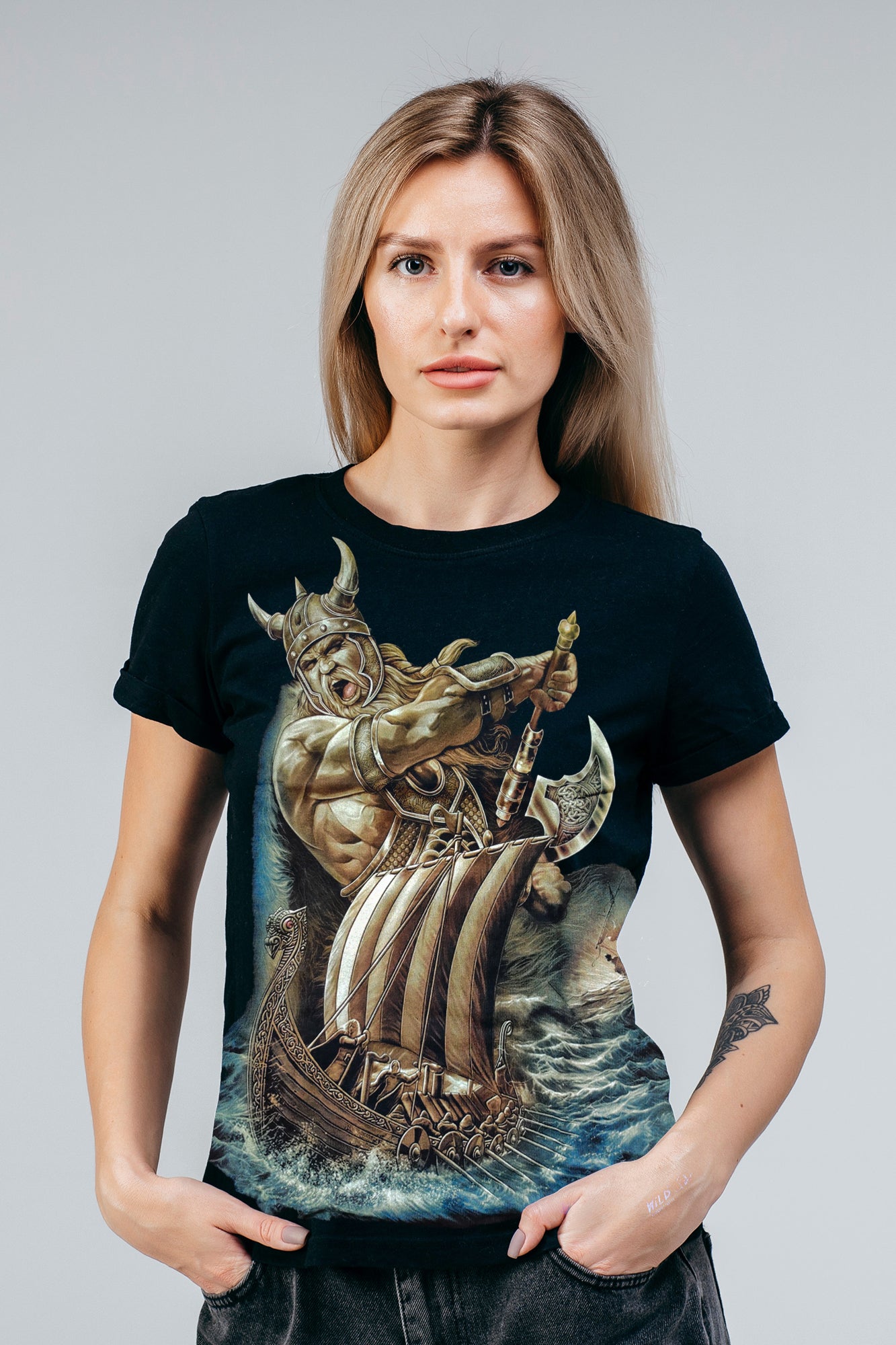Wild Clothing Vikinger Krieger T-Shirt - Wild-Clothing