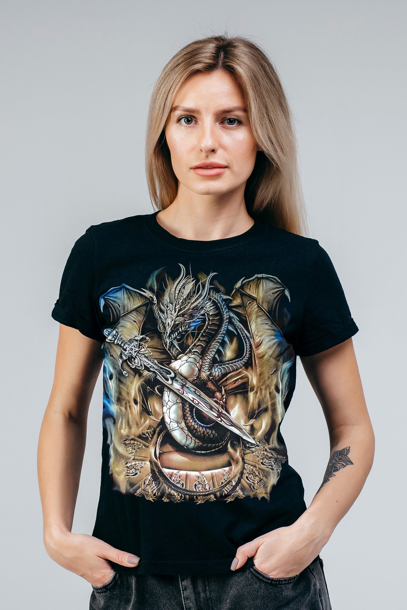 Wild Clothing Drachen Krieger T-Shirt - Wild-Clothing